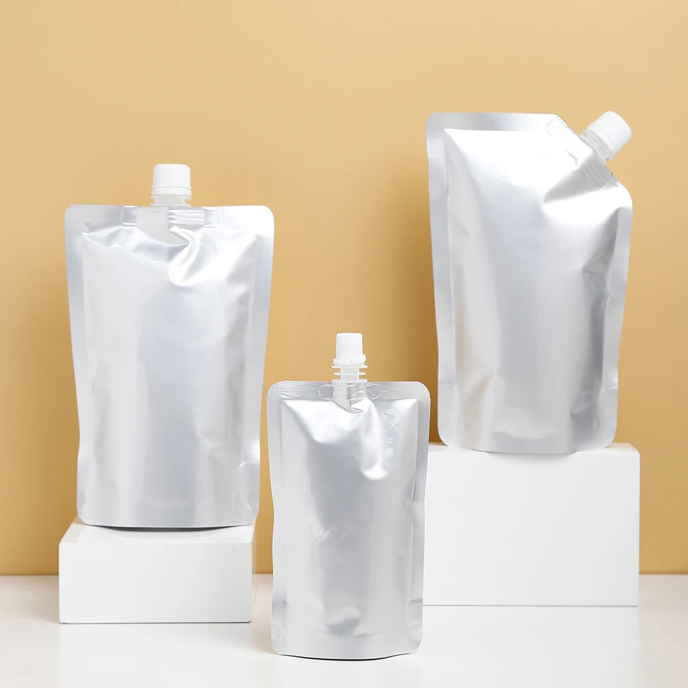 1L 2.5L 5L 10L eco friendly food grade reusable aluminum foil stand up pouch retort aluminum water pouch with spout
