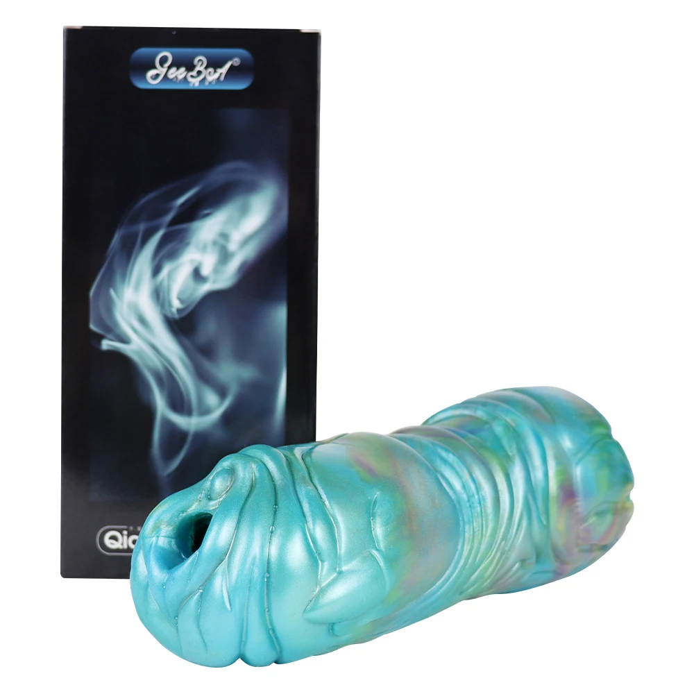 GEEBA Male Penis Masturbation Soft Silicone Simulation Animal Aircraft Cup For Couple Sex Toys Prostate Massager Sex Product