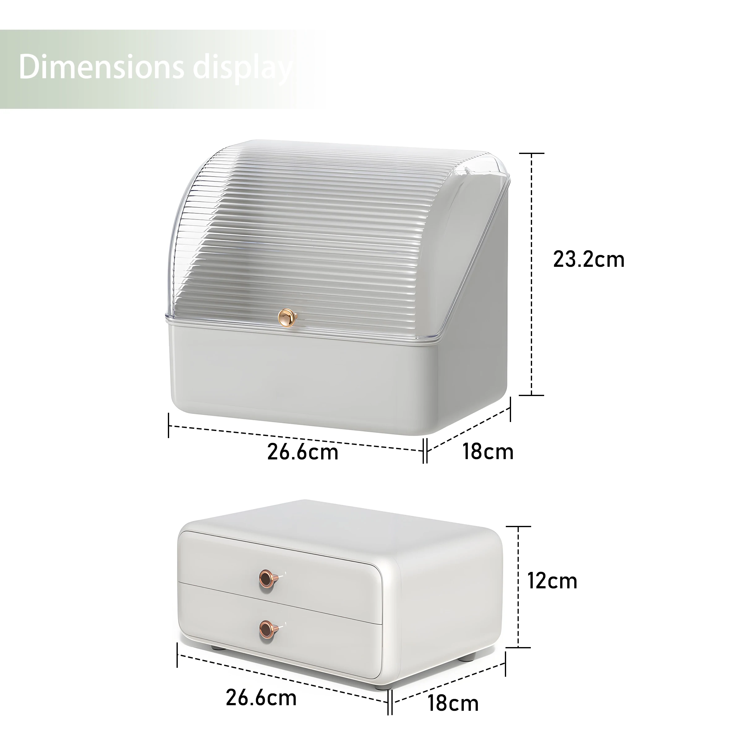 Лидер продаж большой объем легкий роскошный пластиковый органайзер для макияжа с выдвижными ящиками