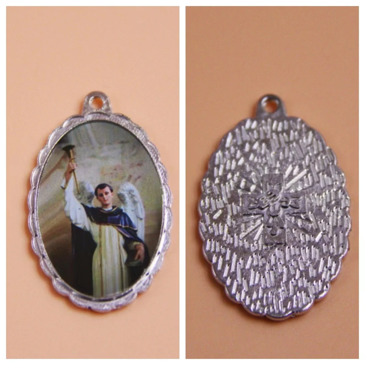 Oval Mix Saint Charms St Virgin Mary Charms Religion Metal Medal Pendant for Rosary Bracelet Making