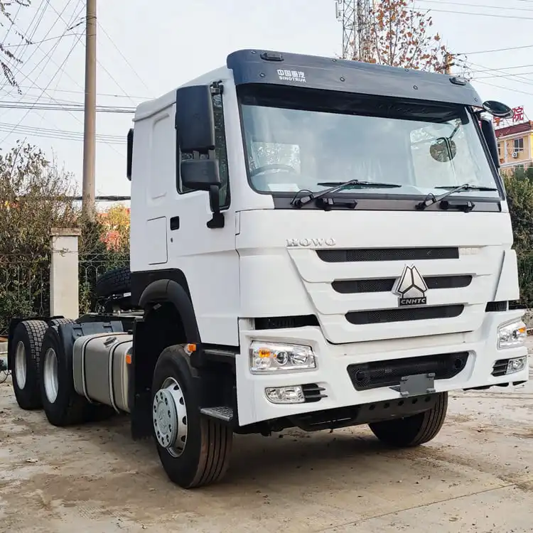 sinotruk truck head Diesel 400 Hp Euro2 6X4 howo tractor truck price