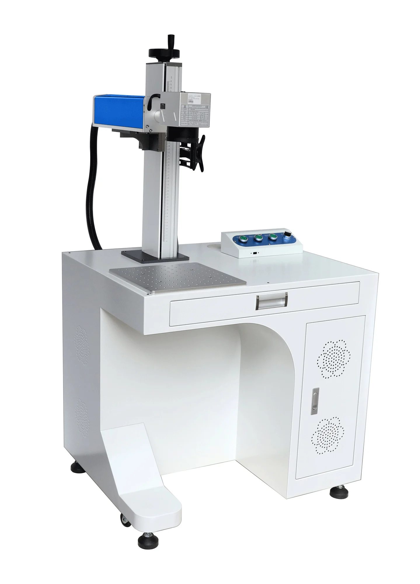 Cabinet Type 20w 30w 50w 70w 100w Fiber Laser Engraver Jewelry Making Metal Engraving Machine Price 3d Printer Laser