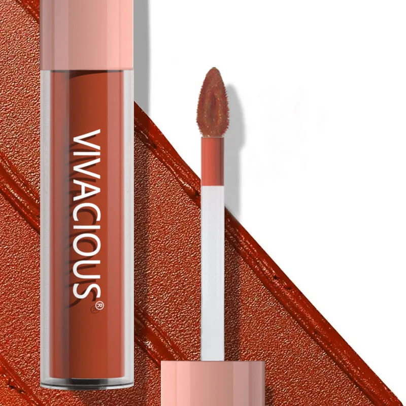 Nude color Wholesale Waterproof Glossy Lipgloss High Quality Vegan long lasting non stick Lip Gloss