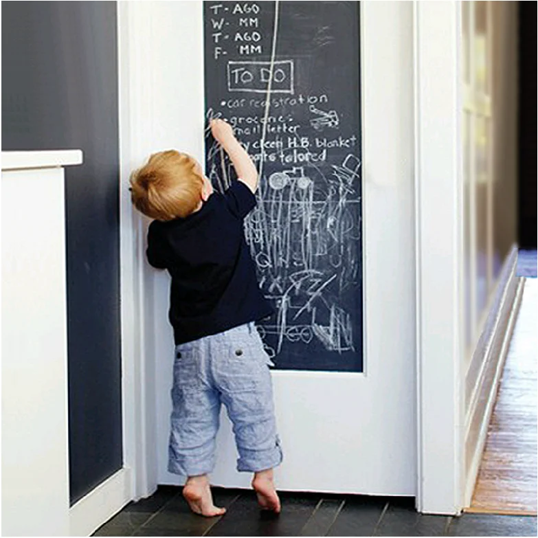 Big Size erasable chalkboard wall sticker blackboard vinyl wall sticker black board