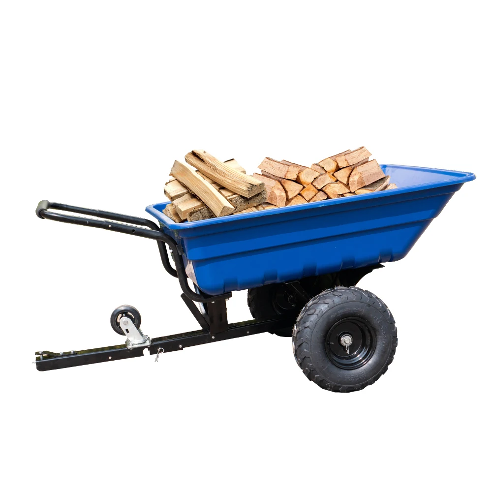 Side load utility galvanized small atv dump trailer