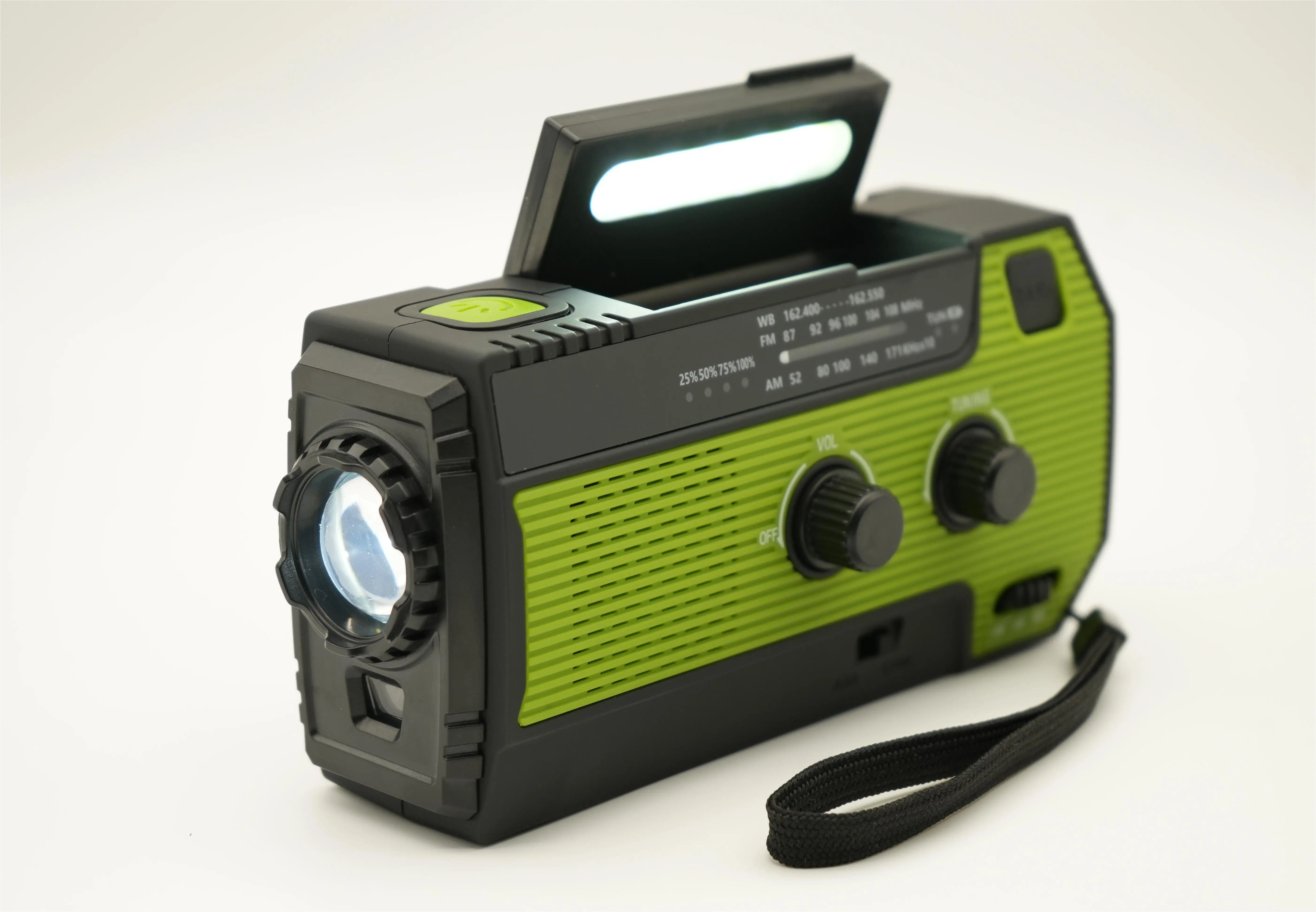 micro speaker solar fm radio mini am fm radio temperature alarm weather