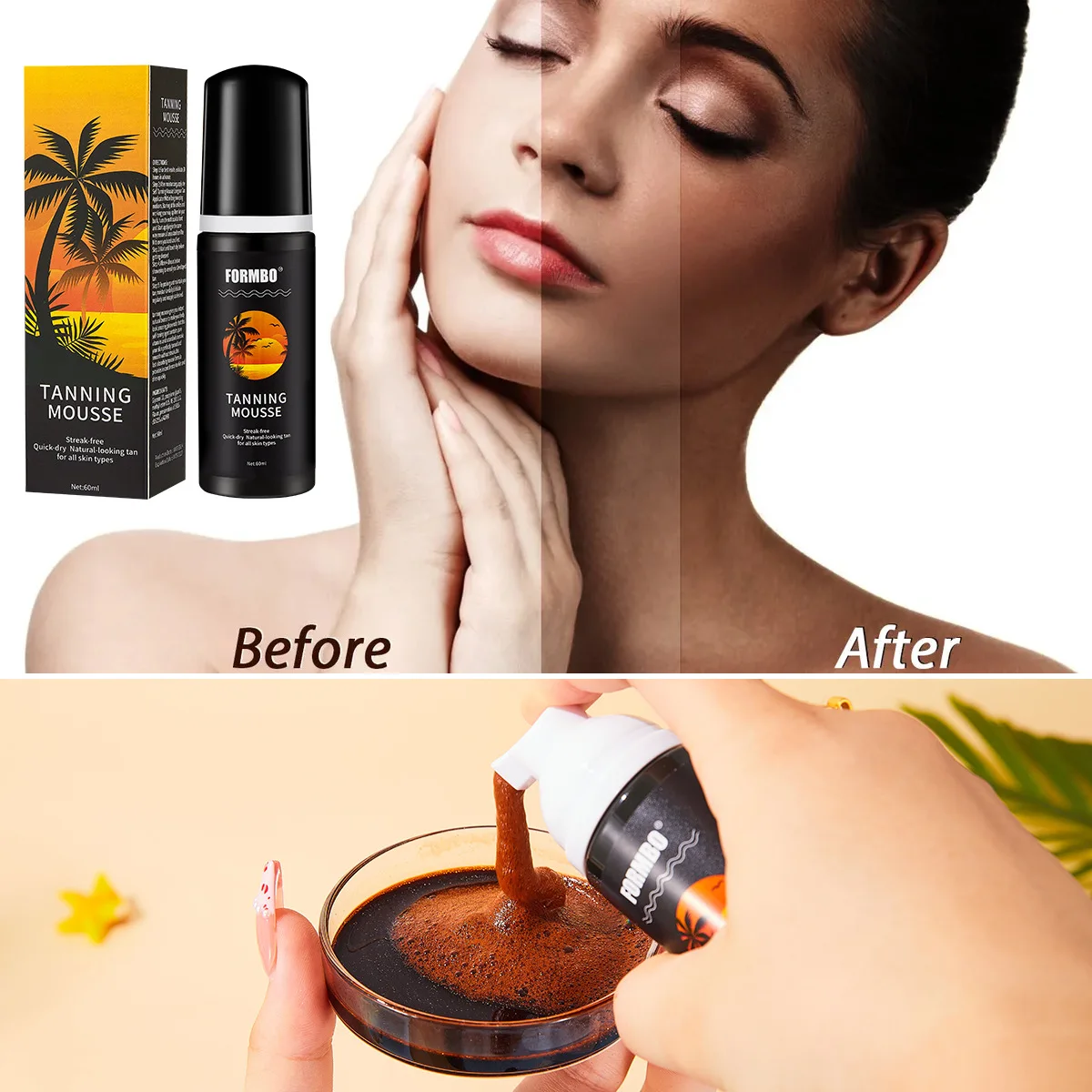 wholesale self tanning lotion mousse tan spray solution tanning oil