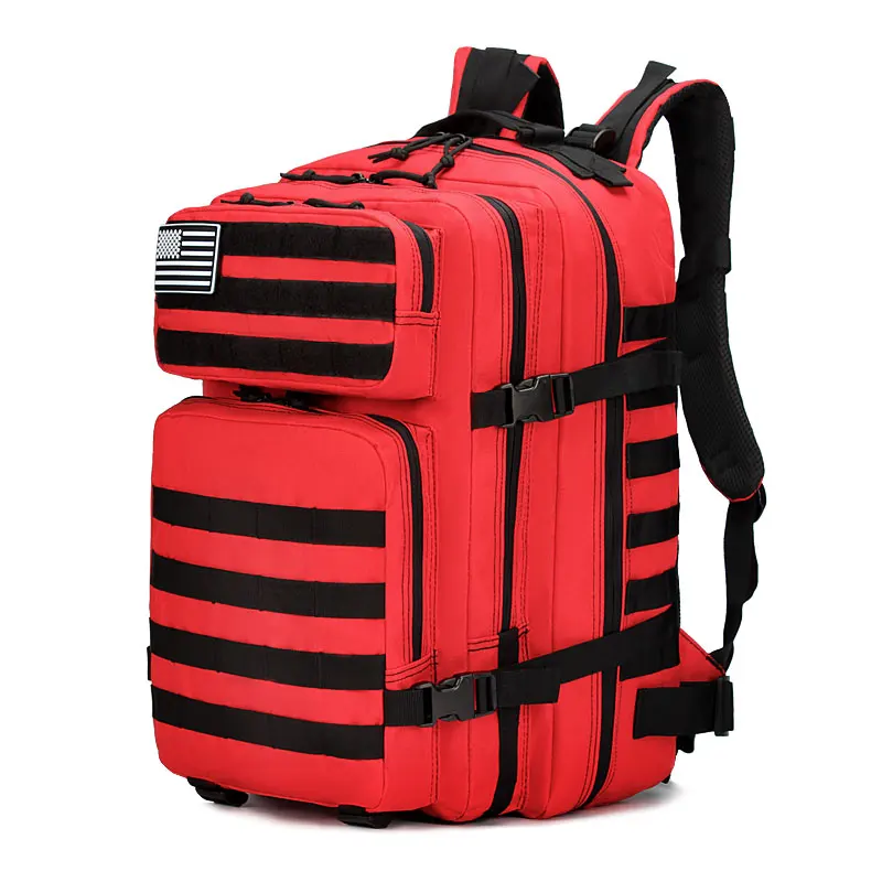 Factory Direct High Quality 45L Tactical Molle System Backpack for Men Hot Sale 900D Oxford Nylon Lining Hiking Backpack