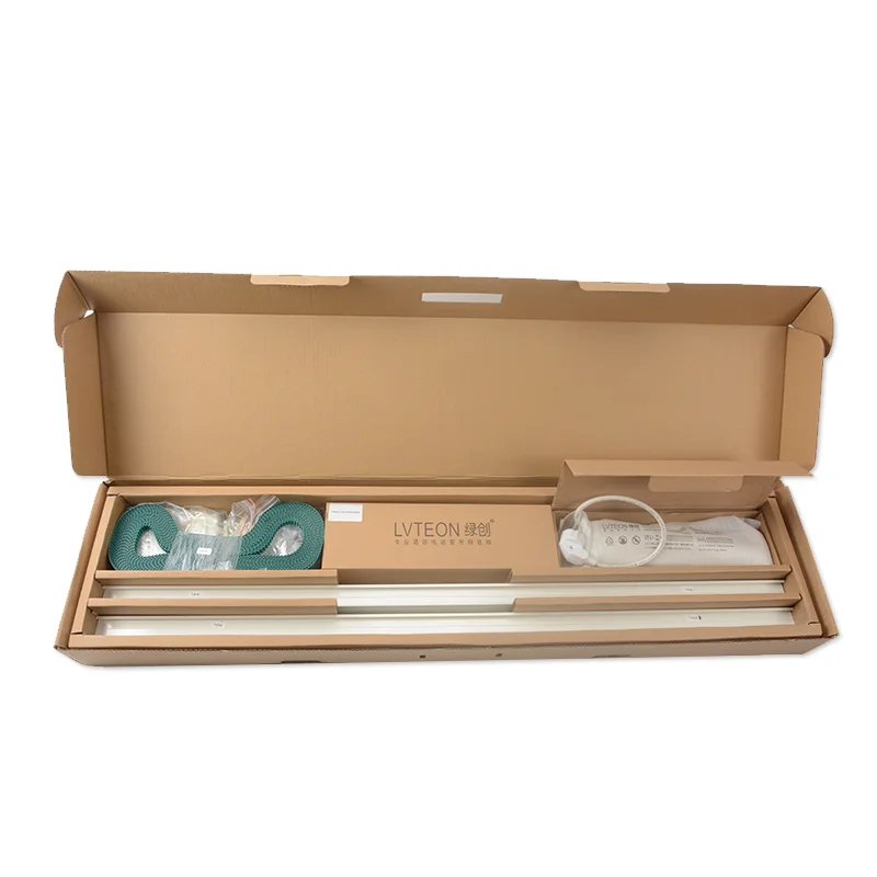 Wireless Control More Forms Linear Curtain Motor With Controller Kit Track Finial Brushed Gold Fo