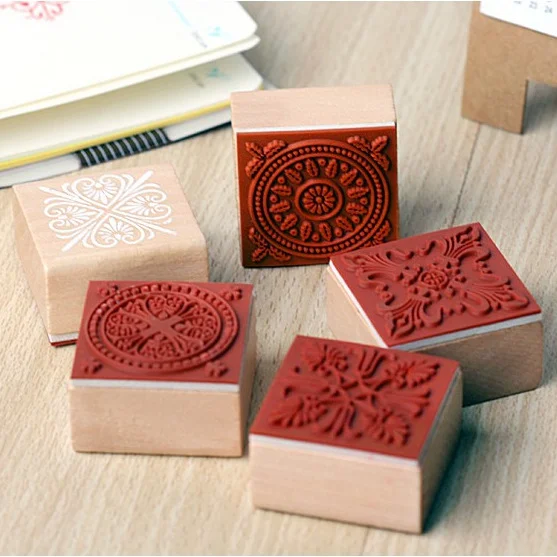Wooden Stamp Rubber Craft Stamp for Card Making and Diy Craft
