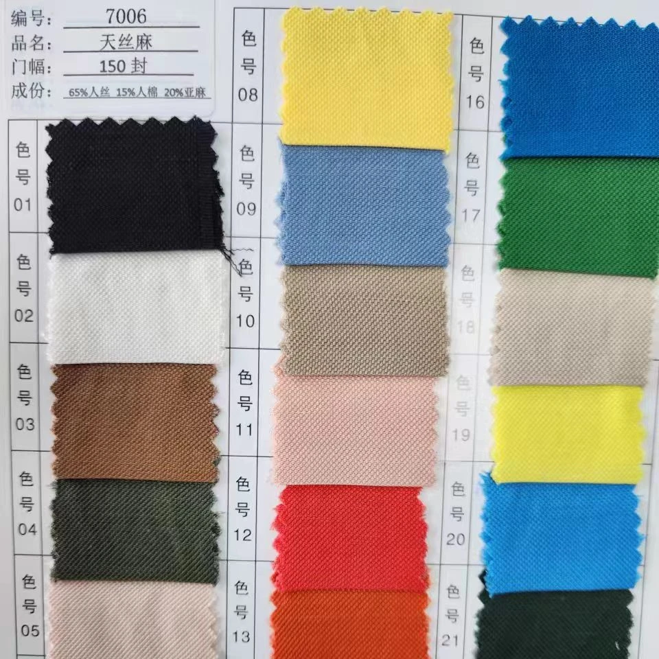 7006 viscose rayon linen fabric for garment