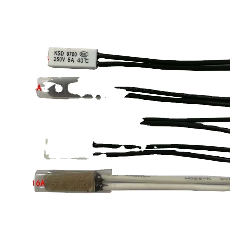 Switches   KSD9700 Thermostat 40 45 degree 5A/10A/16A 250V Temperature Thermal Control Switch nc/no 40/45/50/55/60/65/70/8