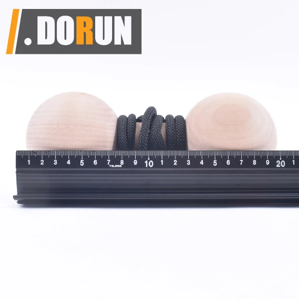 Wooden Arm Wrestling Exercise Handle, Forearm Hand Grip Finger Wrist Pull-Up Box, Dog Bone Shape Wrist Roller with Carabiner