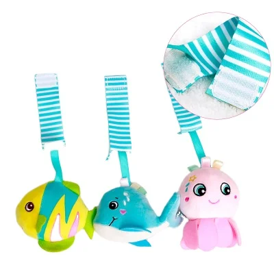 
Creative baby toy for soothing the newborn multi-functional removable Plush baby bed bell 