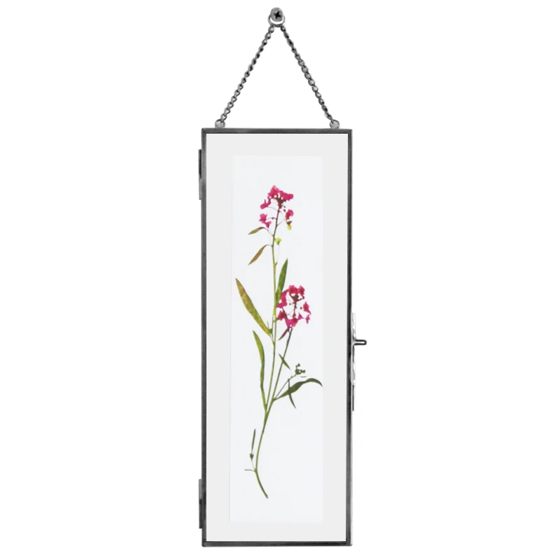 A variety of shapes hanging wall glass frame photo memorial, brass + glass material