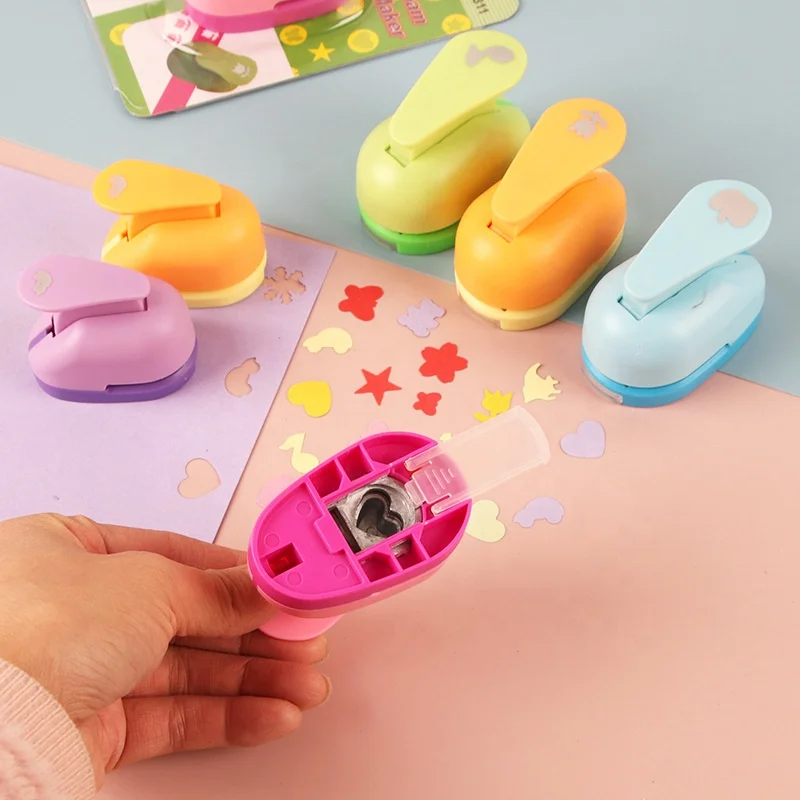 Wholesale Drawing Toys ChildHole Punch Mini Printing Paper Hand Shaper Scrapbook Tag Card Craft DIY Punch Cut
