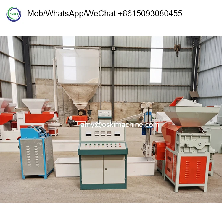 PE Eps Foam Compressing Recycling Extruder Granulator Machine PE Epe Eps Foam Granules Making Machine