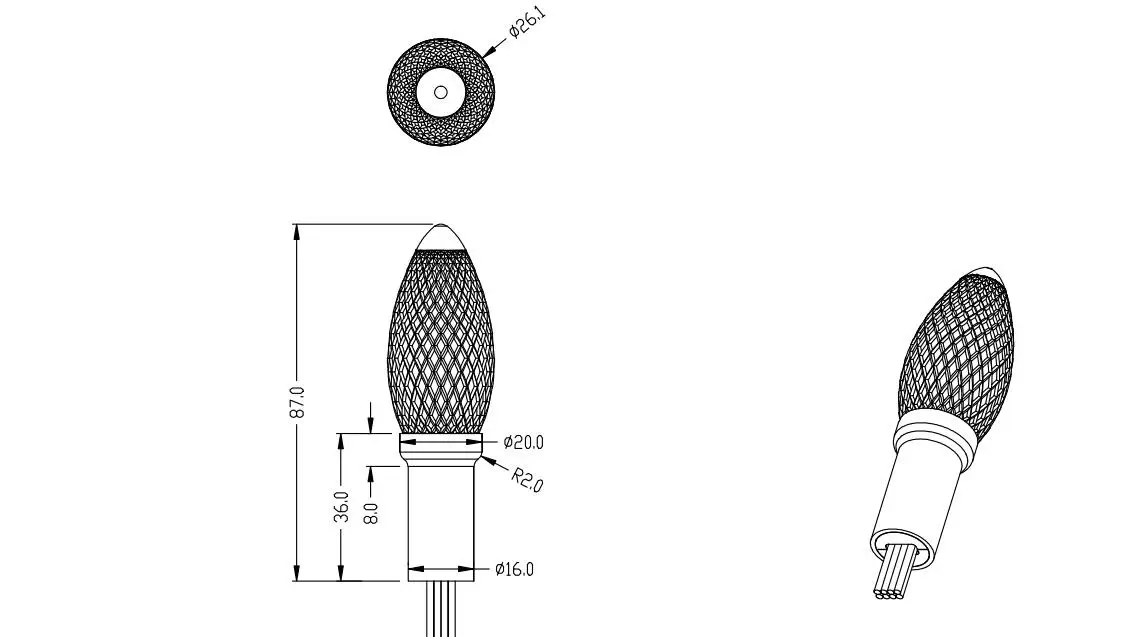 Addressable SK6812-RGBW(3000K) C9 DC5V/12V LED Pixel String Light IP68 15cm/30cm Spacing Green Wire XConnect Pigtails