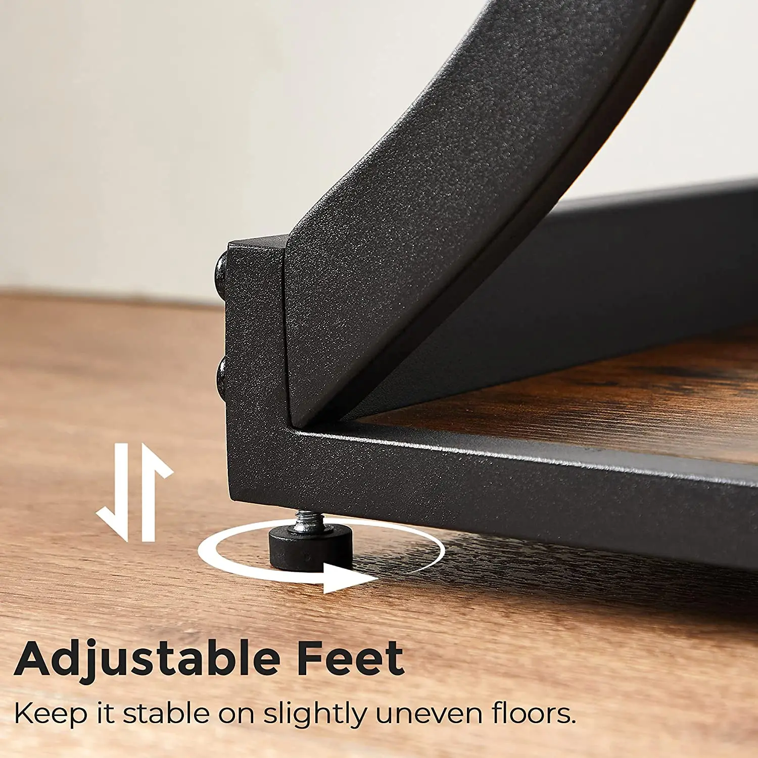 Sofa Table with Curved Frames 2 Open Shelves, for Hallway Entryway Living Room