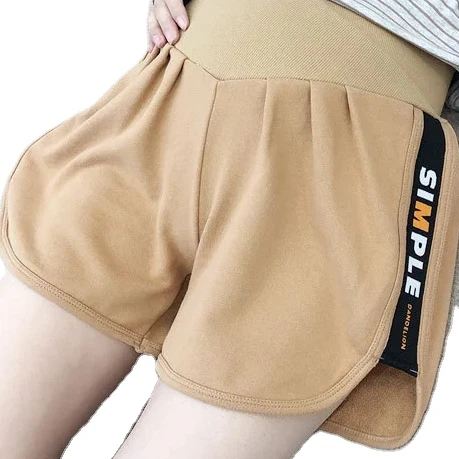Luxe 9368PP Elastic waist summer shorts Maternity clothes