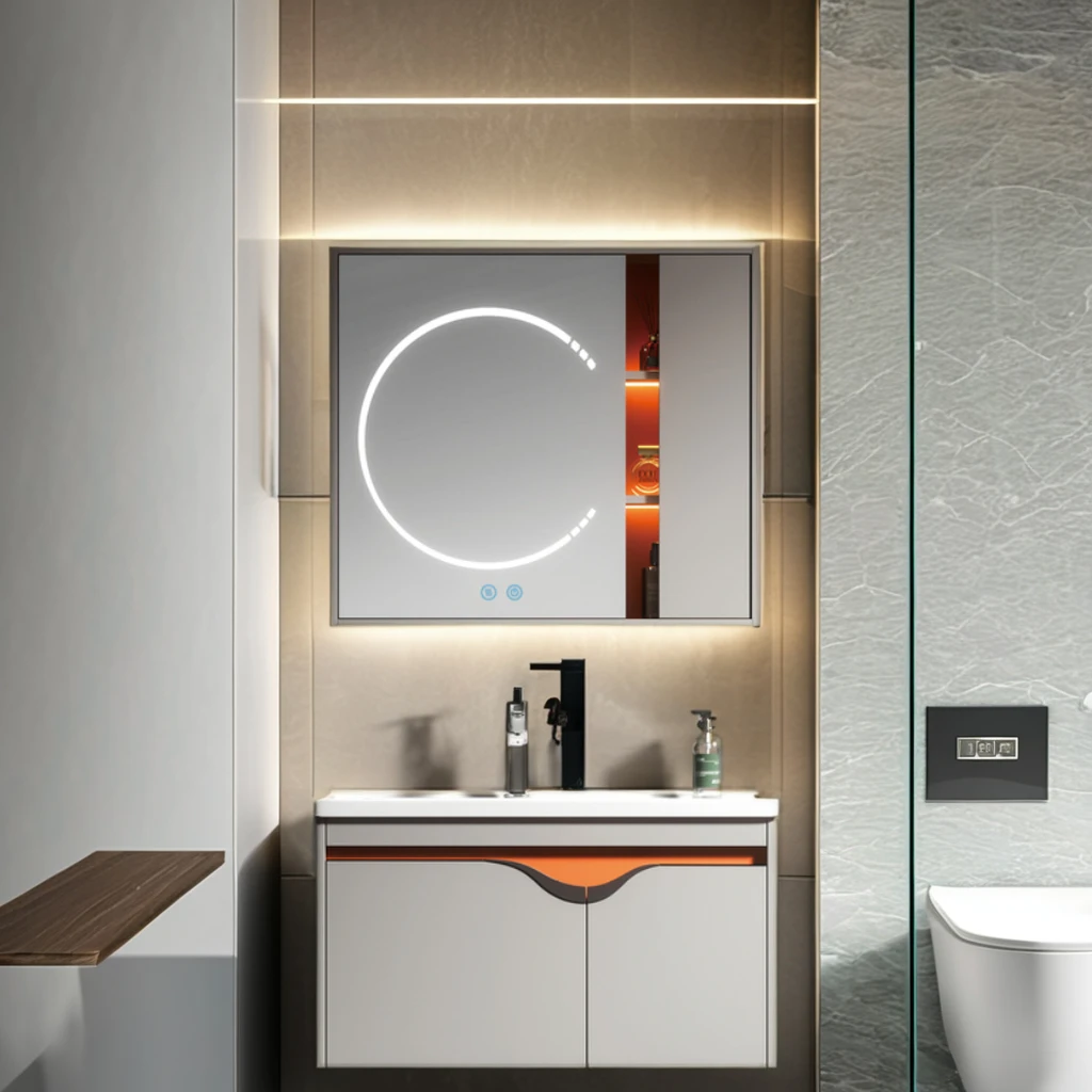 Современная Роскошная умная зеркальная Керамическая умывальник