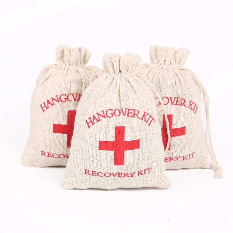 Аптечка первой помощи упаковка Красный Крест похмелье комплект сумки drawstring хлопка спальный мешок