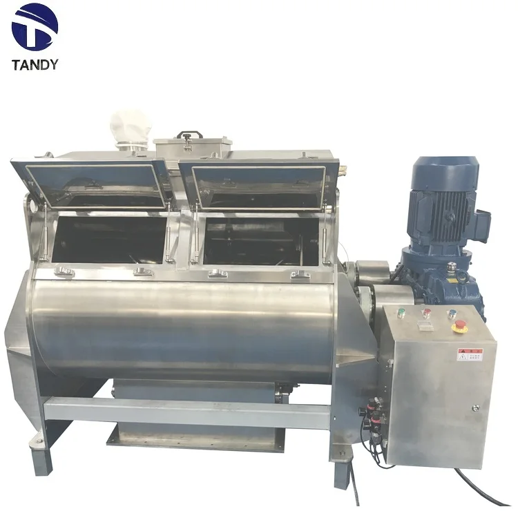 High performance dry powder mortar mixer horizontal double shaft paddle mixer