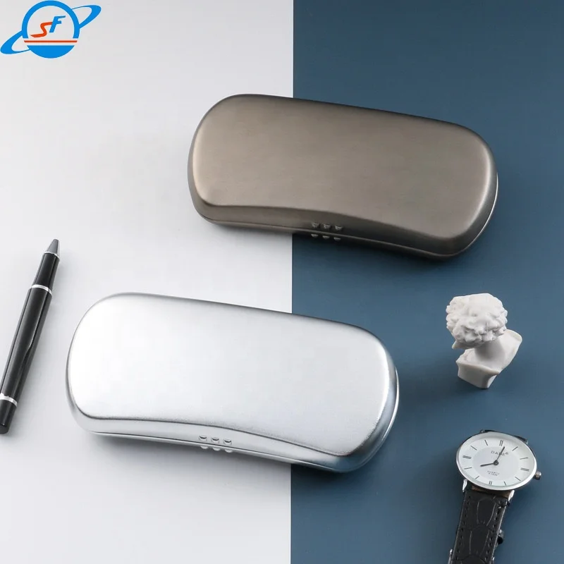 Aluminum alloy glasses case Source Factory portable anti-pressure relief laser printing optical glasses case