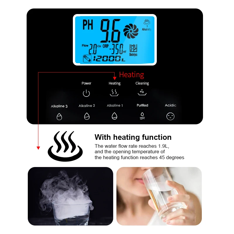 CAMAZ new design PH water ionizer machine 11 plate kangen water ionizator water alkaline machine