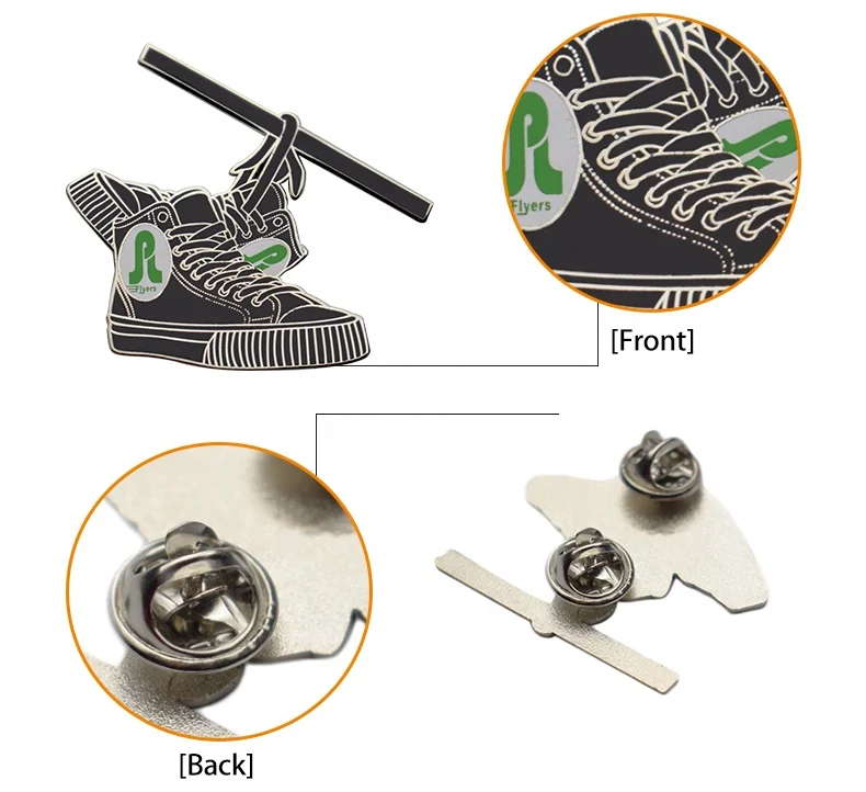 sneaker pin 6 generation Metal sneaker badge enamel badge cheap basketball shoe brooch lapel pin badge