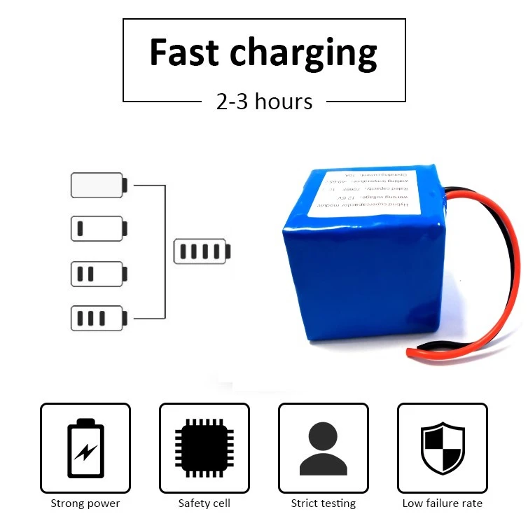 21700 super capacitor module 12v super farad capacitor 24v48v Lithium ion battery pack for electric bicycle