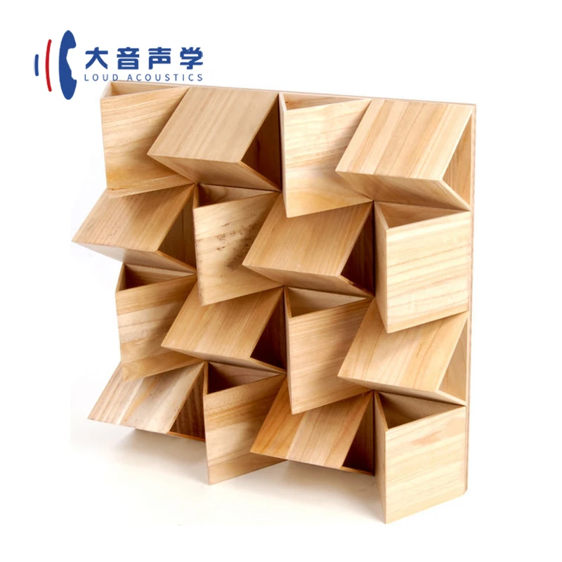 Diy 3D Wood Wall Sound Diffuser Plate Wooden Acoustic Panels