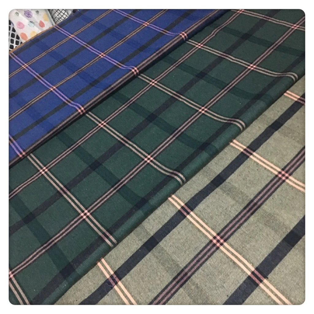 Полиэфирная пряжа окрашенная ткань 21s 120gsm 180gsm 100% хлопчатобумажная фланелевая для одежды