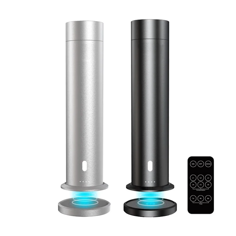 Wireless Rechargeable Hotel Automatic Diffusion Essential Oils Perfuming Home Tower Scent Aroma Diffuser Smart Fragrance Machine