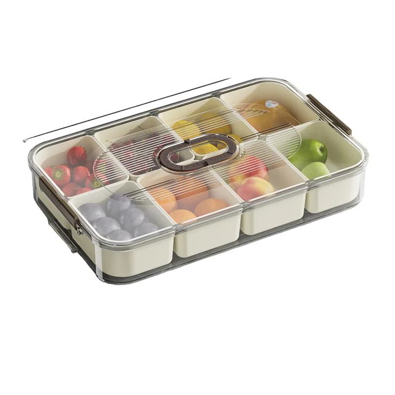 Portable Kitchen Classic-Style Seasoning Container Box Divided Storage Separate Freshness Preservation Food Storage Preservation
