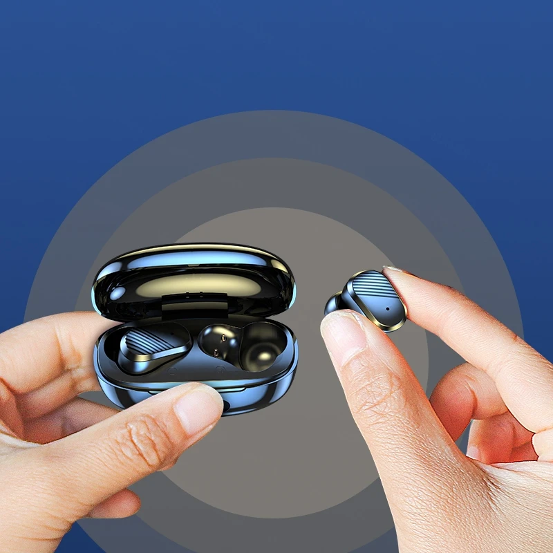 ready to ship cheapest gaming head phone noise cancelling for mobile phone sports digital display touch tws earphone & headphone