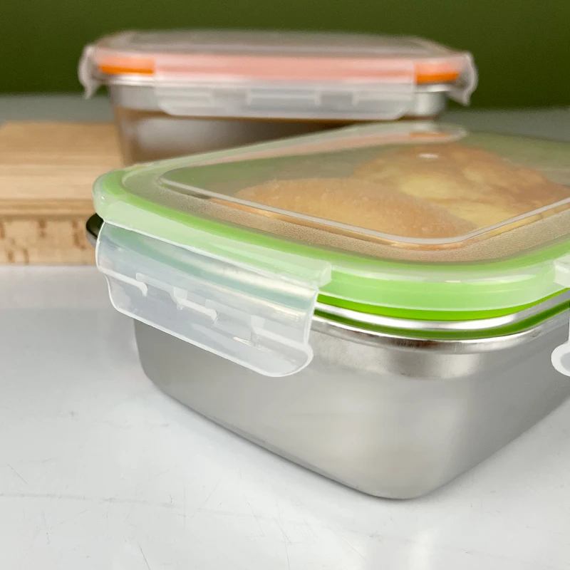 Hot Sale Air Tight Stainless Steel Food Container Lunch Box Set Stainless Steel Lunch Bento Box Tiffin Food Storage Containers