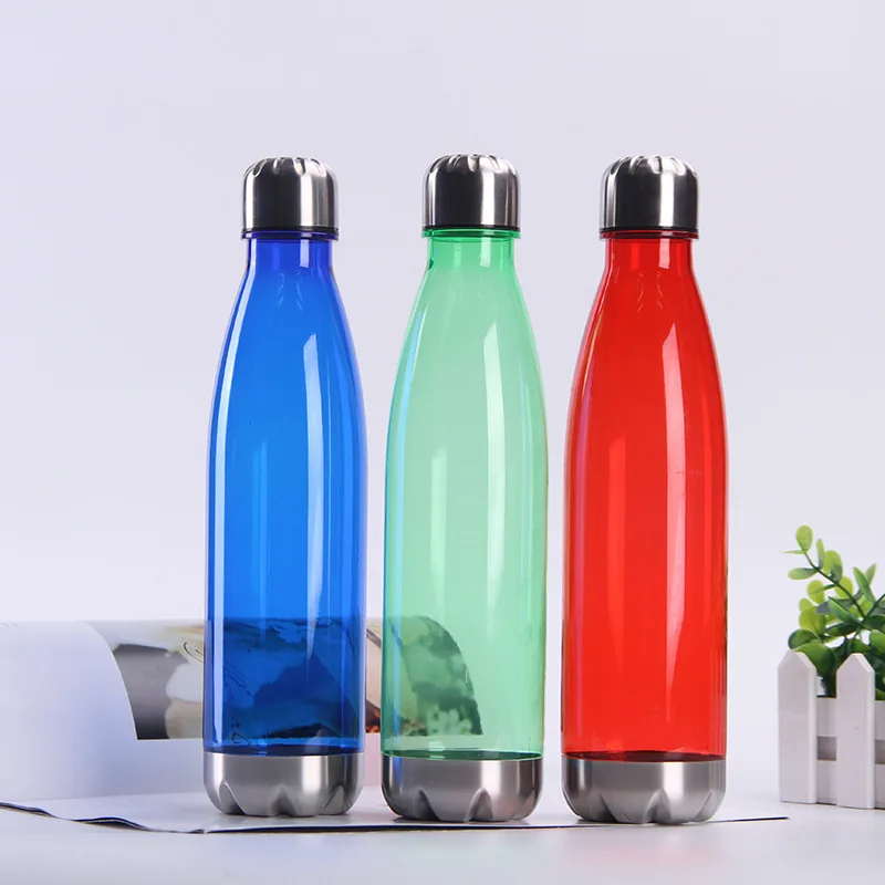 Personalized Stainless Steel Lid Clear Water Bottle Plastic Half Gallon Botella De Agua Deportiva Drink Bottle Borraccia