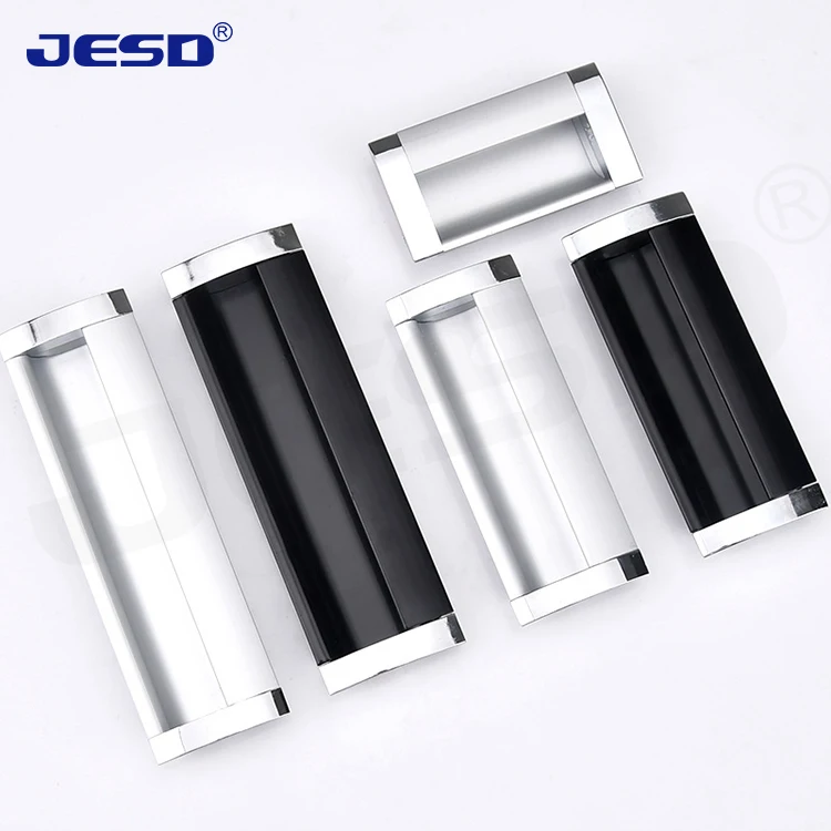 Zinc Head Kitchen Bedroom Wardrobe Color Choose Invisible Recessed Cabinet Door Pull Knob Furniture Concealed Hidden Handles