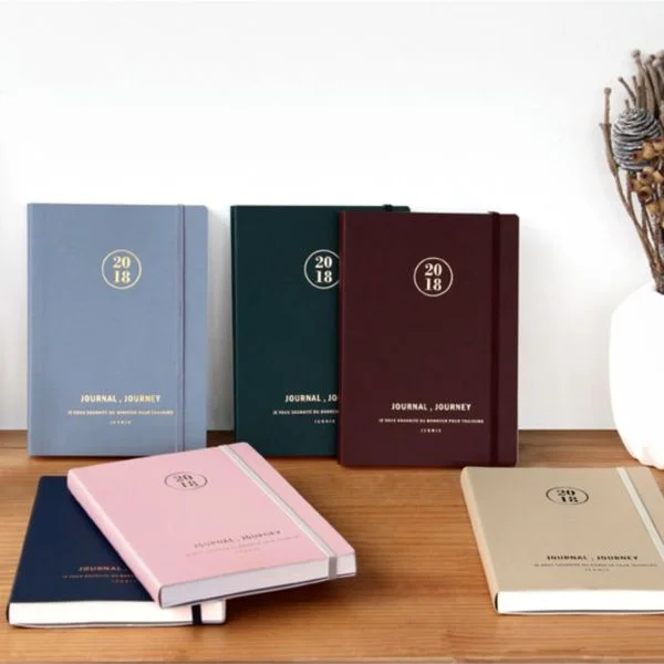 notepads custom logo printed A5 A6 A4 Hard Cover Soft leather Journal Planner PU notebook diary with logo for promotion
