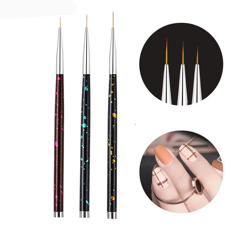 RU Metal rod nail cable set 3 sets of long and thin thread nail hook flower painting flower painting pen