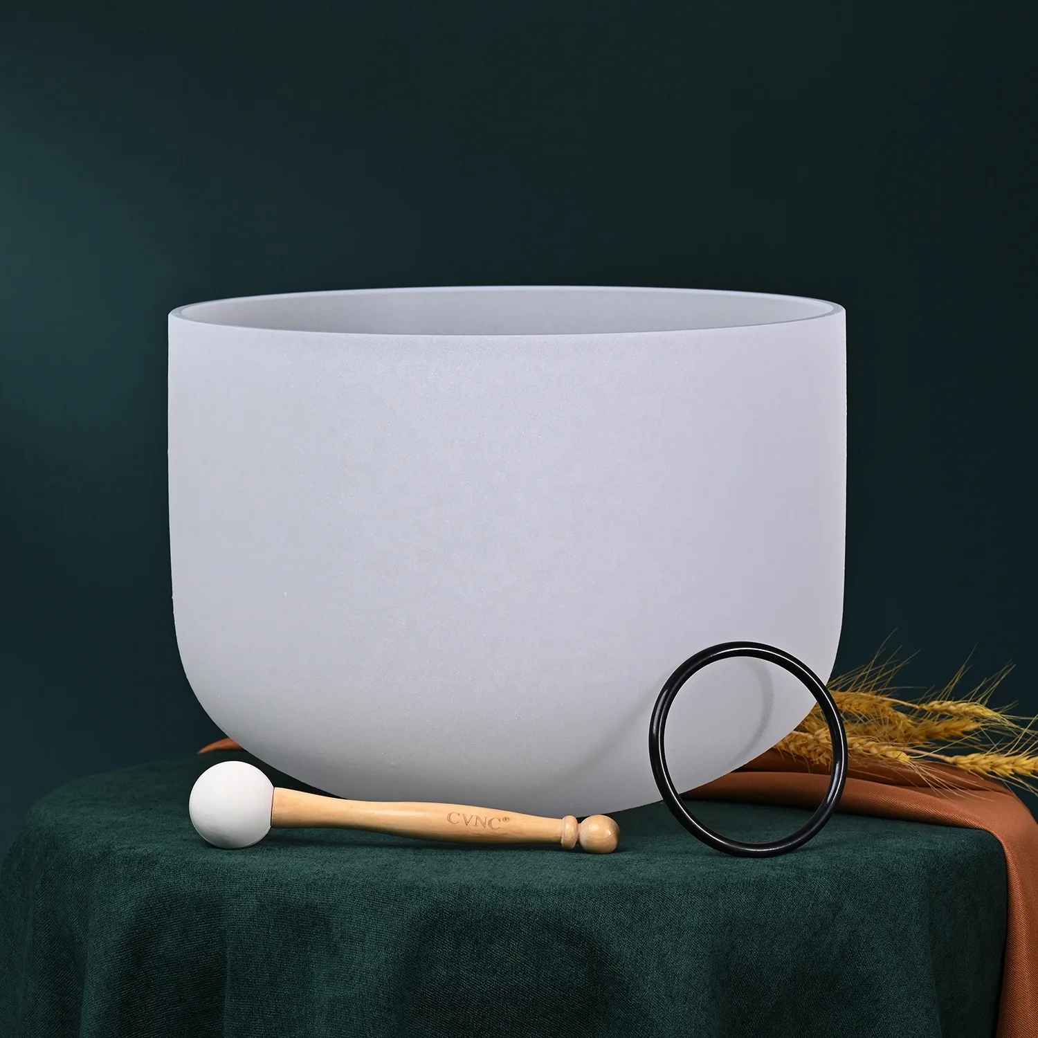 SUCCESS 432/440hz White Frosted Sound Bowl Set Meditation Singing Healing Perfect Pitch Crystal Singing Bowl