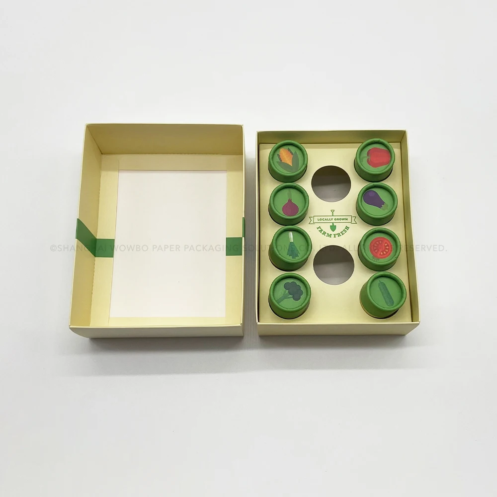 Hot Selling Wholesale Handmade Green Matte Laminated Offset Printed Custom Logo Tea Coffee Bean Gift Packaging Round Tube Box