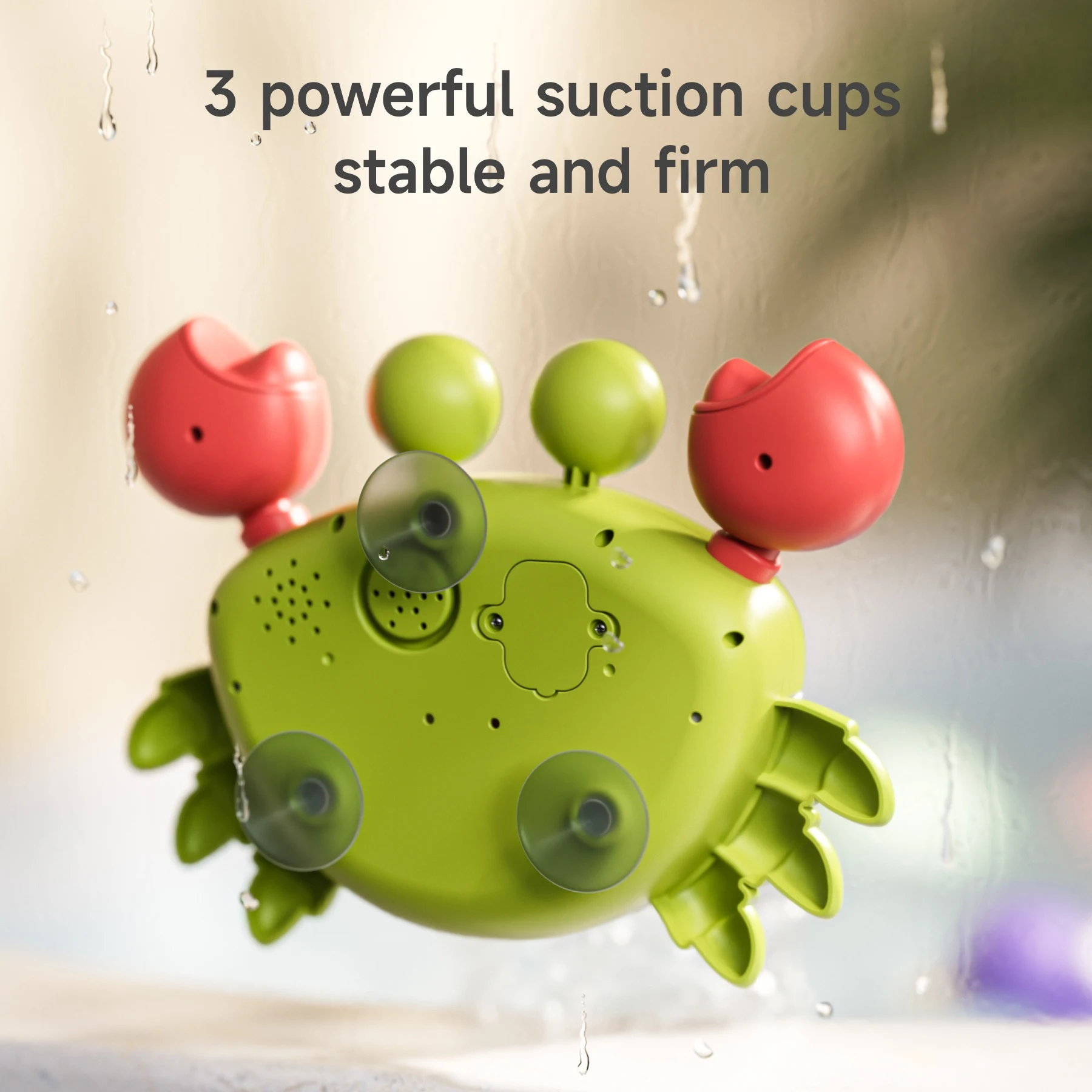 Tumama Kids Bubble Machine Bath Toys Electric Crab Musical Baby Bubble Maker for Toddler with Sensory Soft Wind-up Spinning Toys