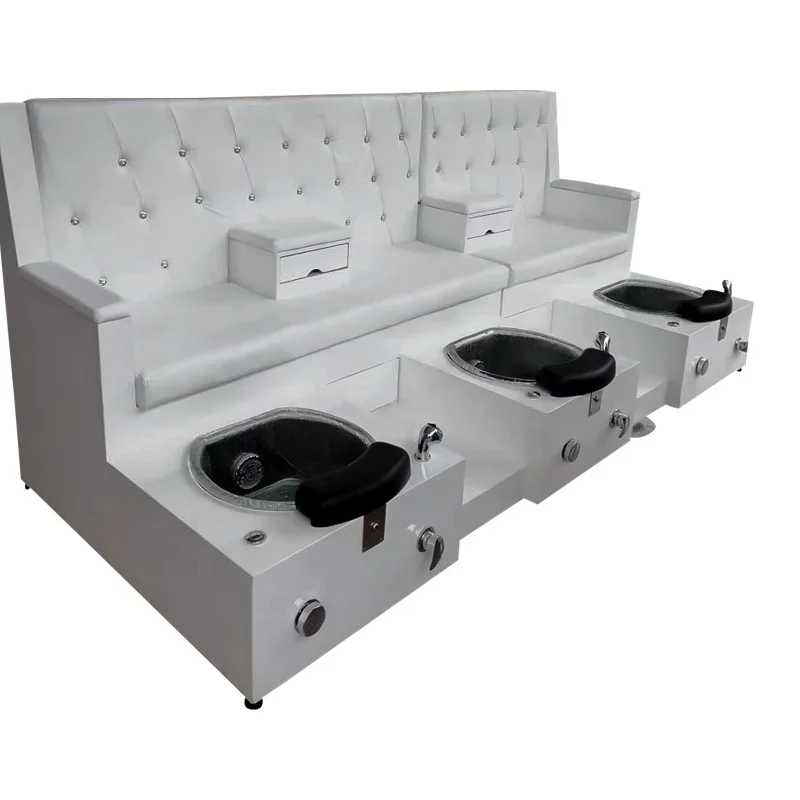 Best Luxury three seat nail spa chairs luxury nail salon pedicure manicure
