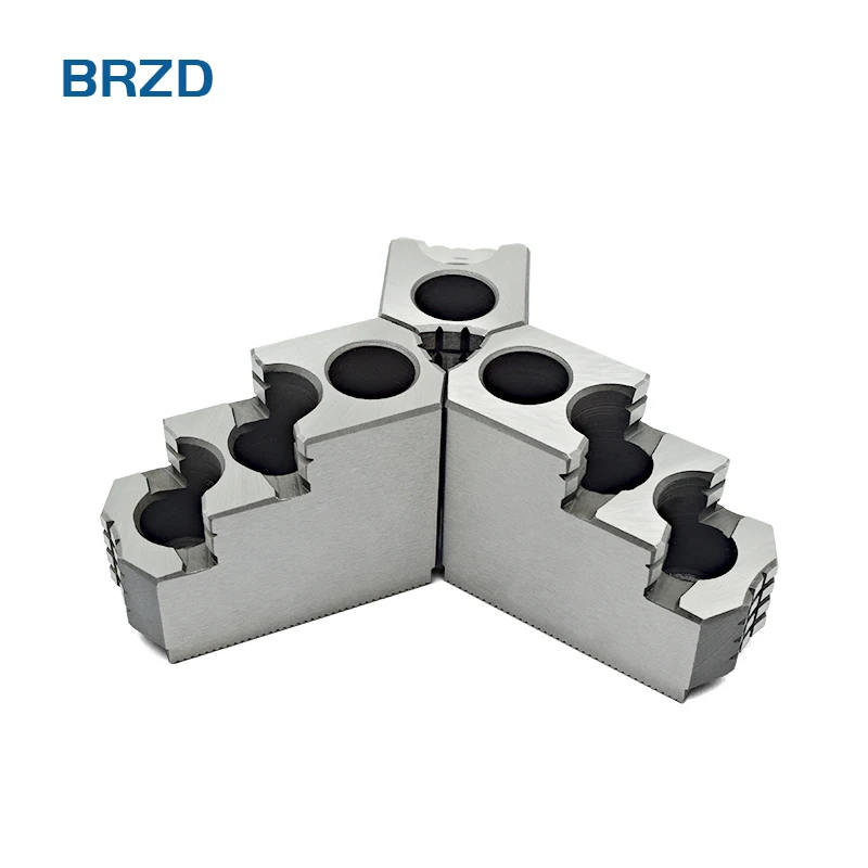 BRD CNC lathe machine standard three jaw 10 inch oil pressure chuck strong hardening powerful CNC machine chuck hard jaw