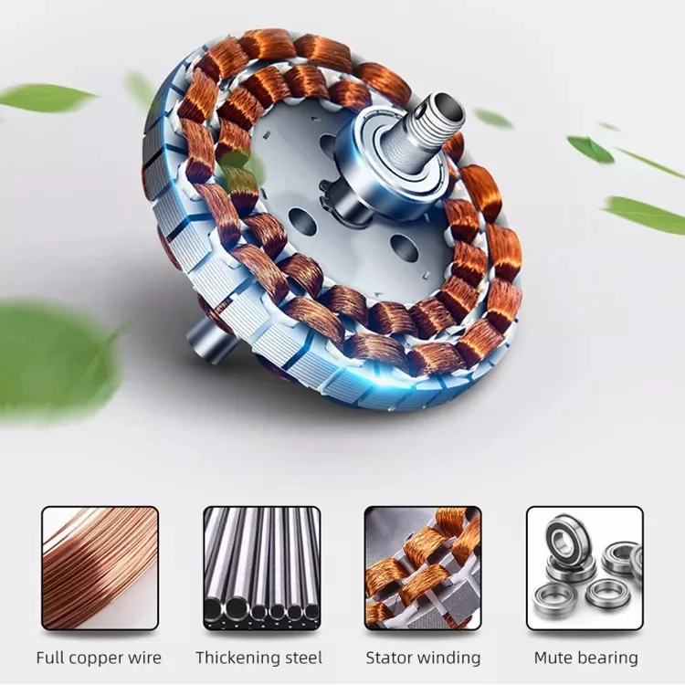 Low Noise Modern Decorative Energy Saving DC Motor 5 Solid Wood Blade Ceiling Fan With Light