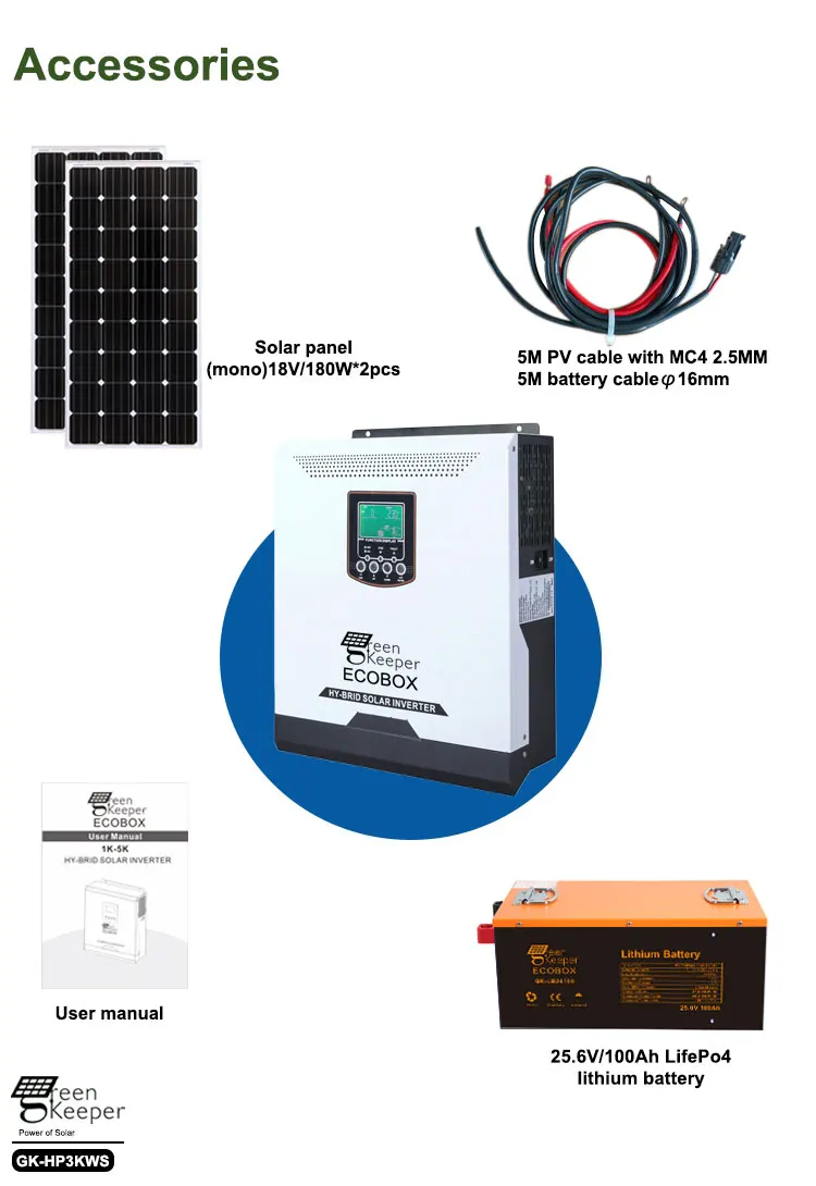 Энергосберегающая автономная солнечная система, энергосберегающая панель, литиевая батарея 3 кВт, солнечная система