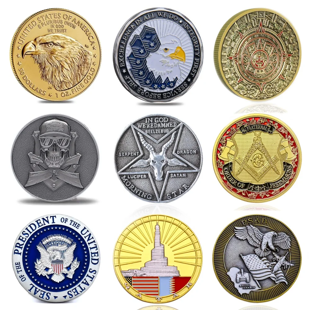 No Minimum custom 2d 3d stamping  metal customize challenge coins