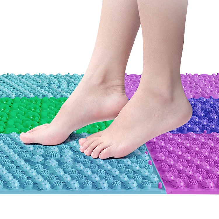 Toe Pressure Plate Mat Blood Circulation Shiatsu Reflexology Foot Massage Pad